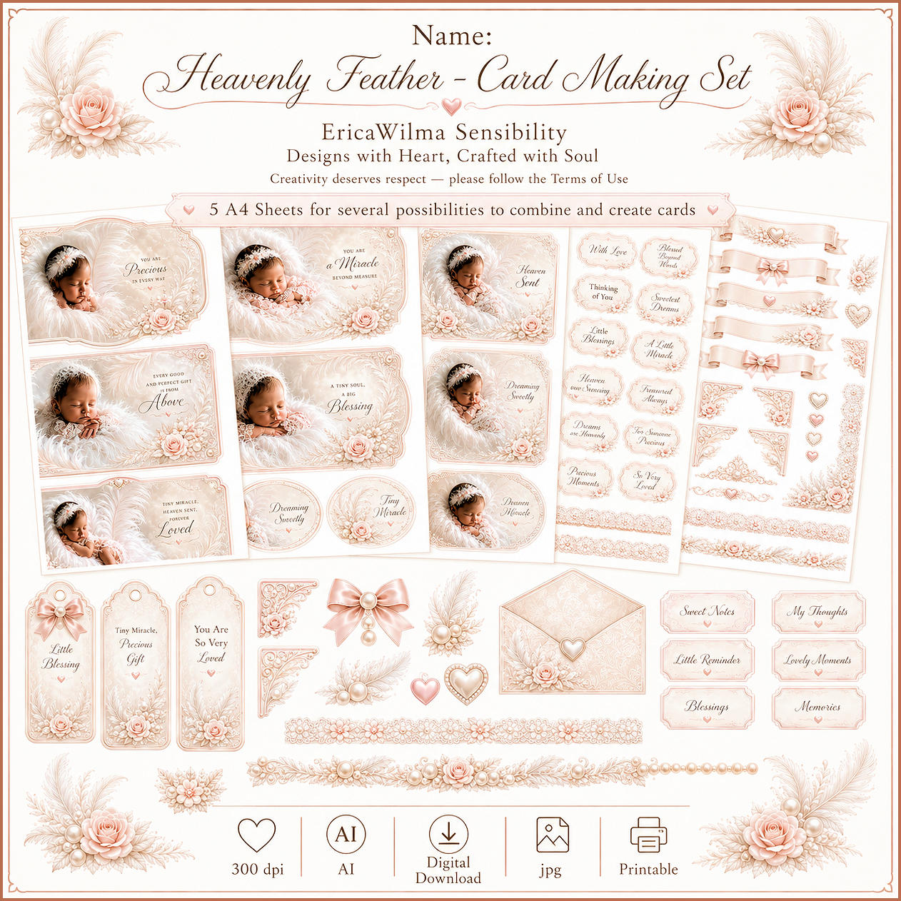 (image for) EW AI Heavenly Feathers - Cardmaking Set 2026